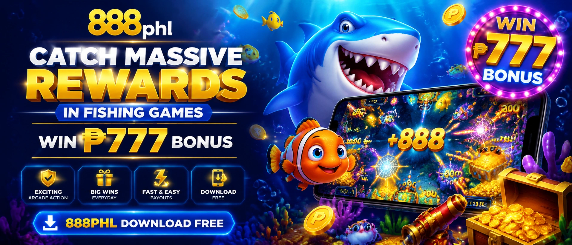 Fishing lobby preview on 888phl.fun