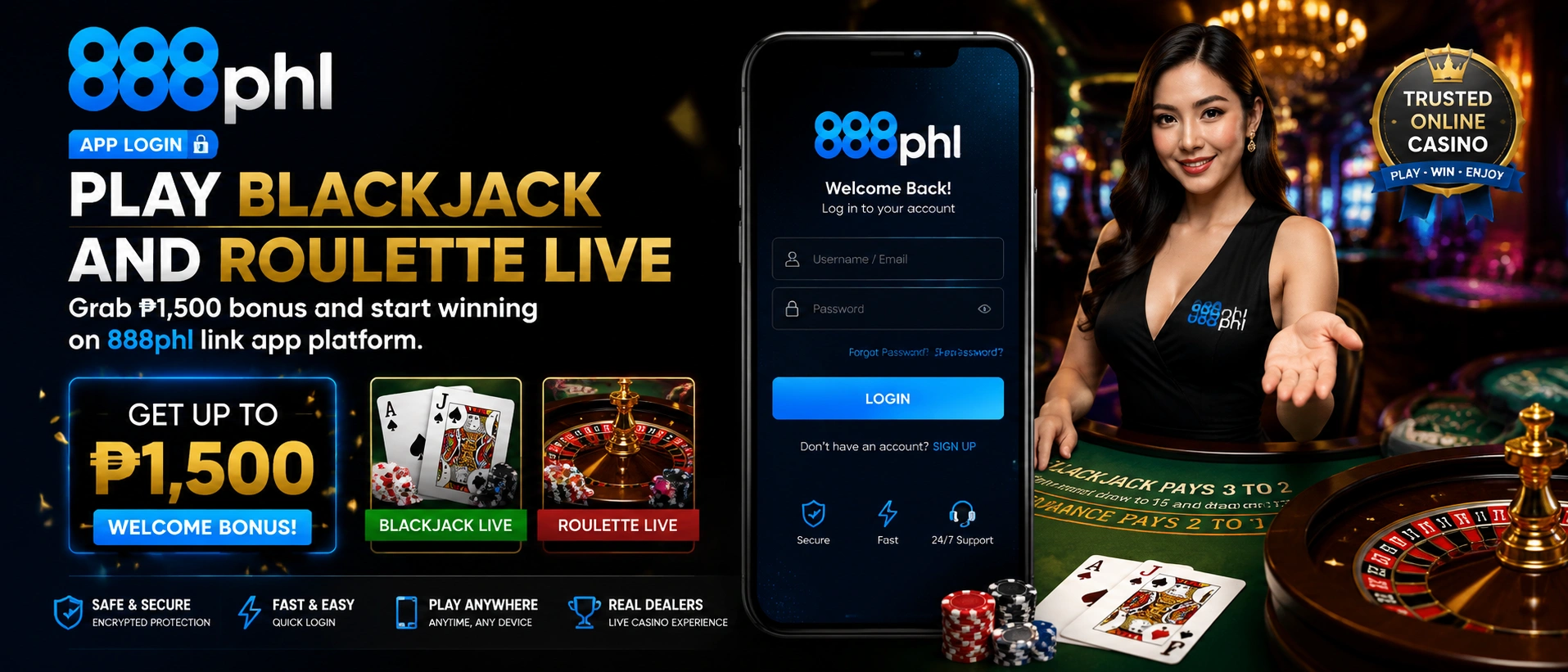 Live casino Philippines hub banner
