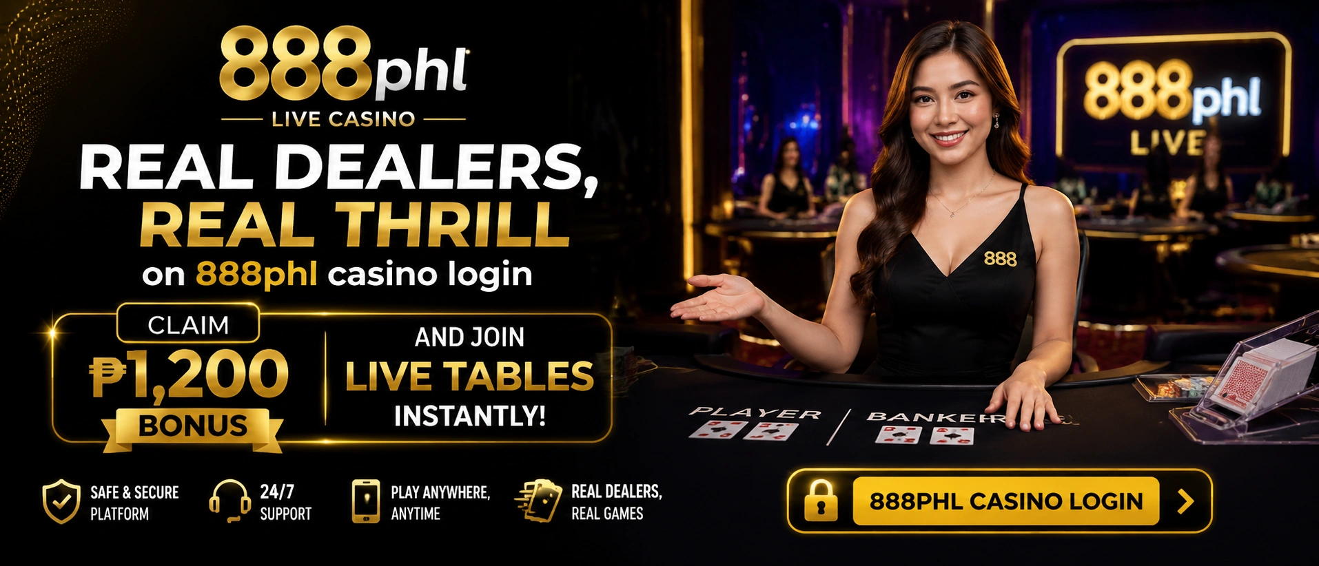 Live casino table selection