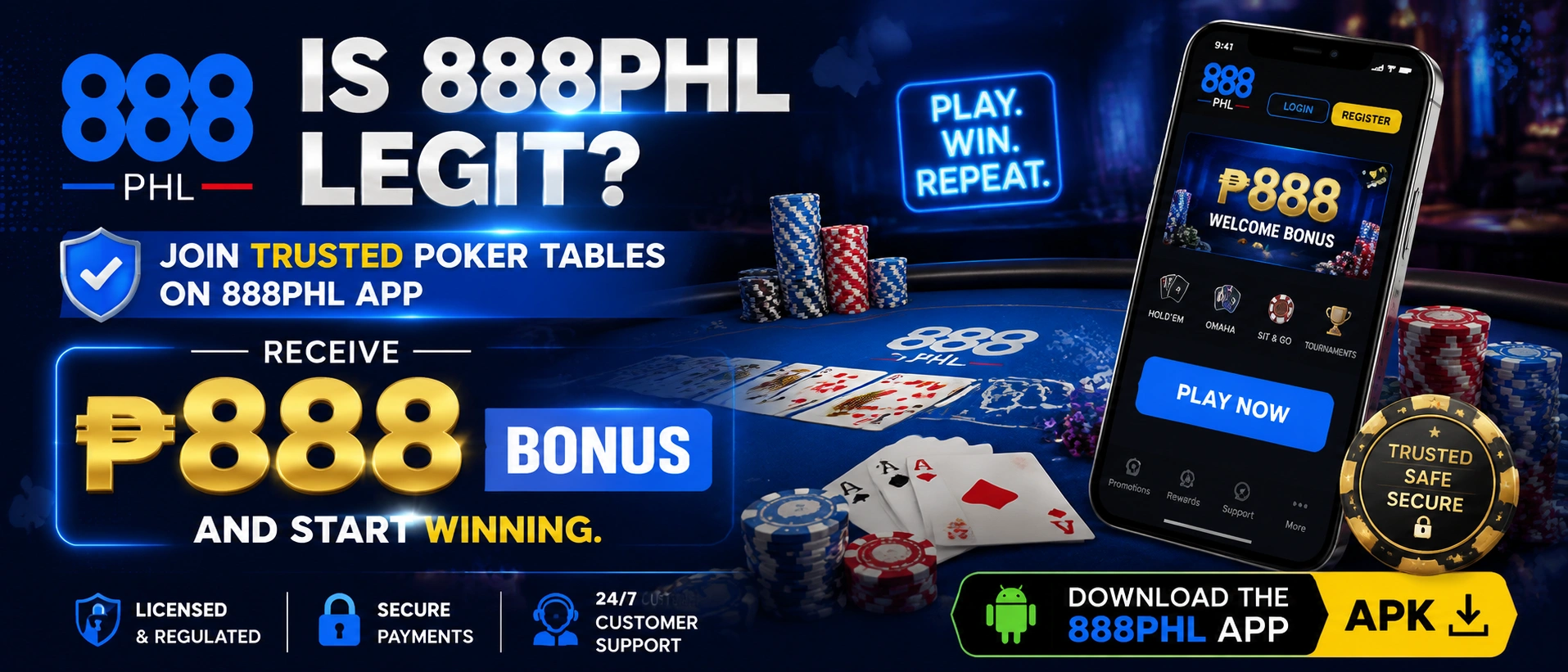 Mobile poker on Android and iOS