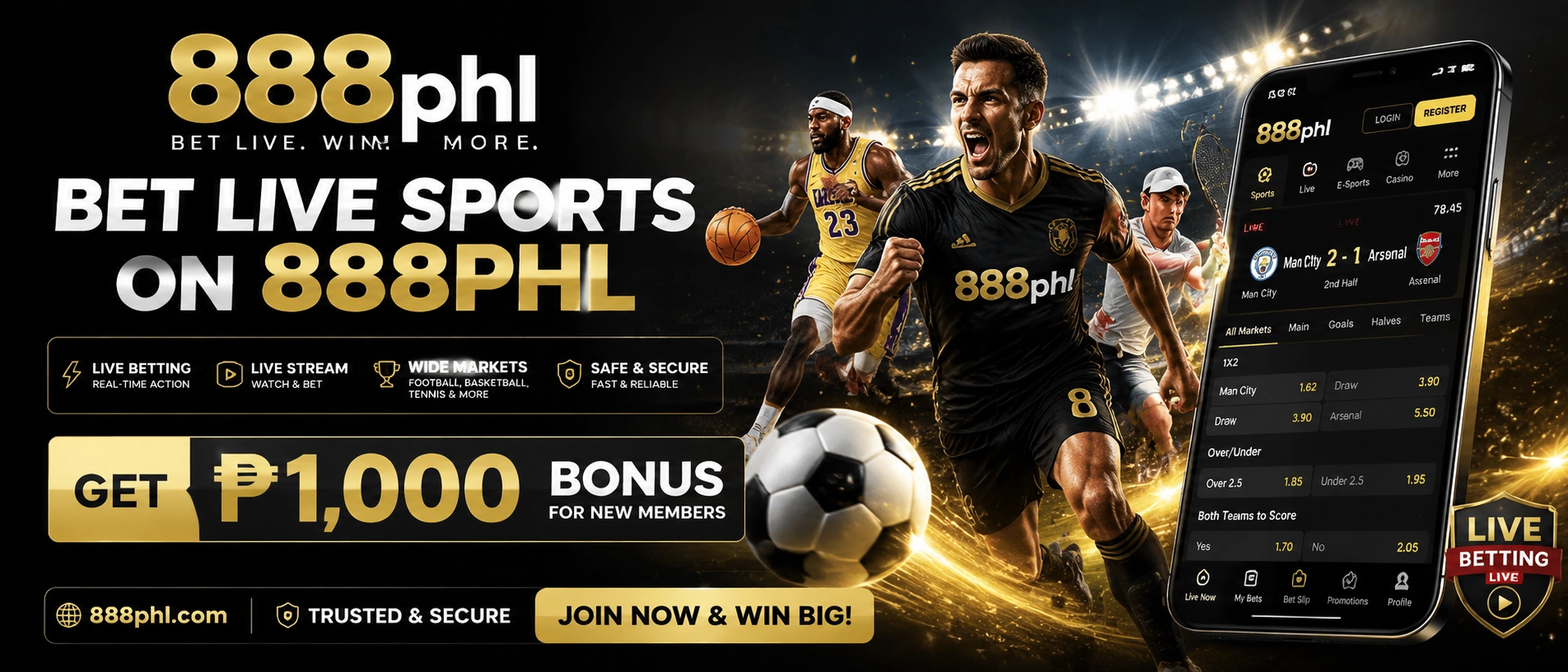 888phl sports hero image 1